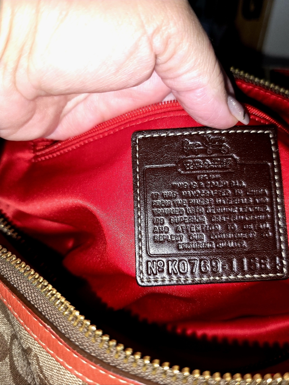 Coach Heritage Stripe XL Zip Satchel - Picture 15 of 15